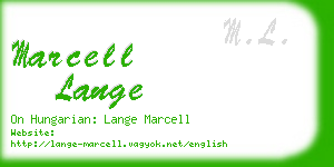 marcell lange business card